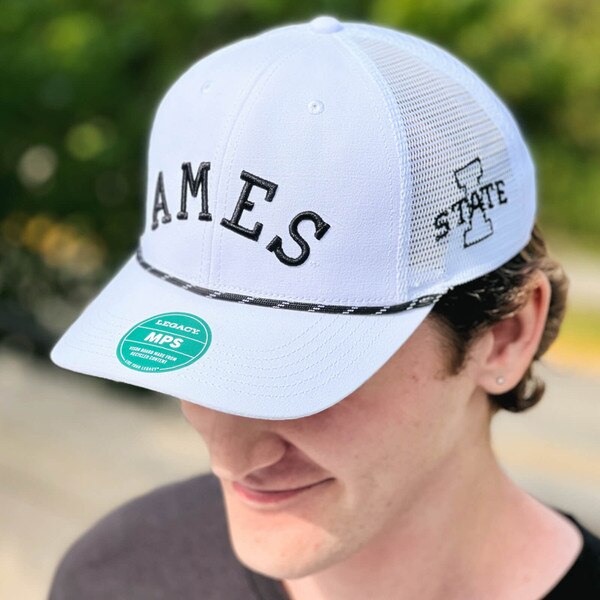L2 Ames I-State White Structured Trucker Hat